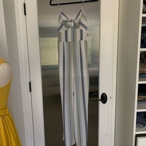 NWT Row A striped jumpsuit